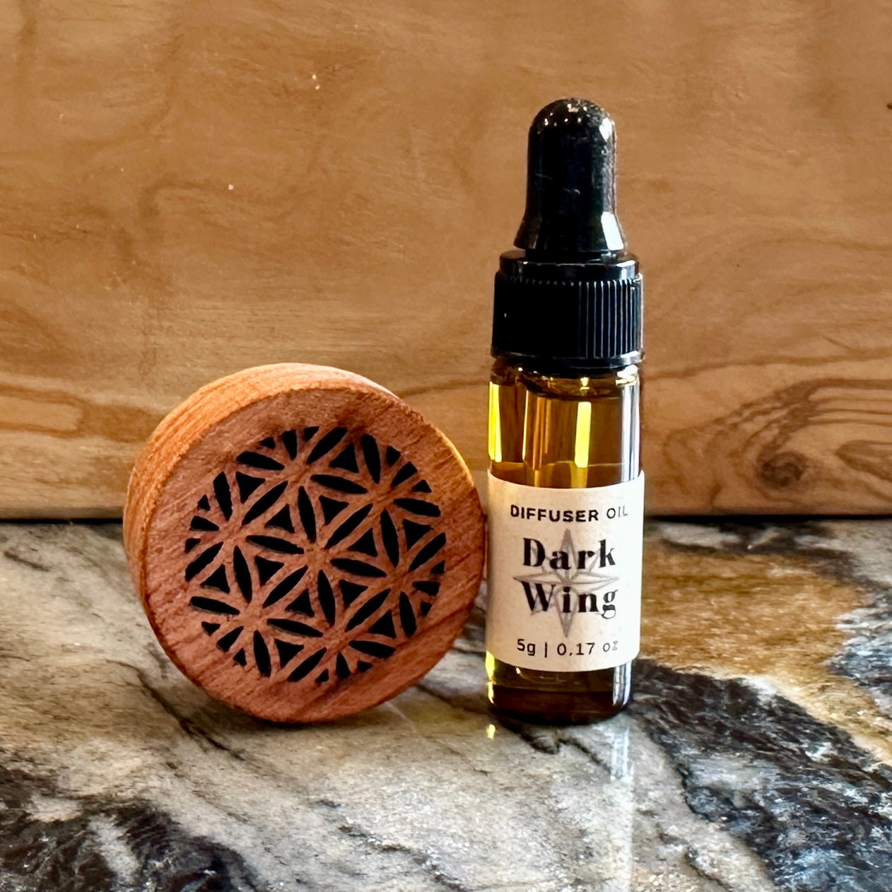 Leather and Amber Diffuser Oil | Dark Wing | Leather + Dark Florals + Amber