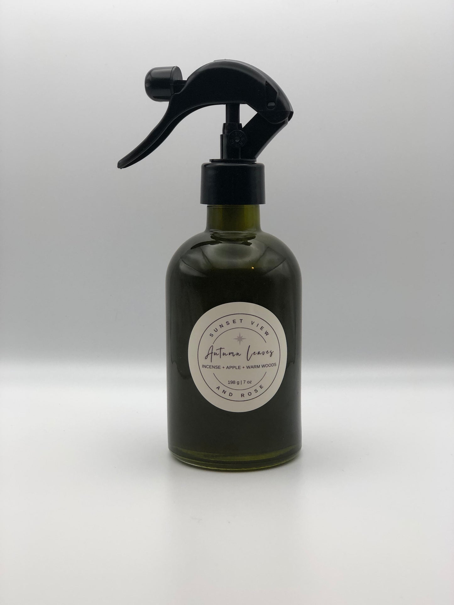 Sunset View and Rose makes Room & Linen Sprays in our studio using only distilled water, premium fragrance oils, Polysorbate 20 (an ingredient used to bind fragrance oils to water), and a cosmetic-grade preservative appropriate for water-based solutions. Available in all our delightful fragrances.