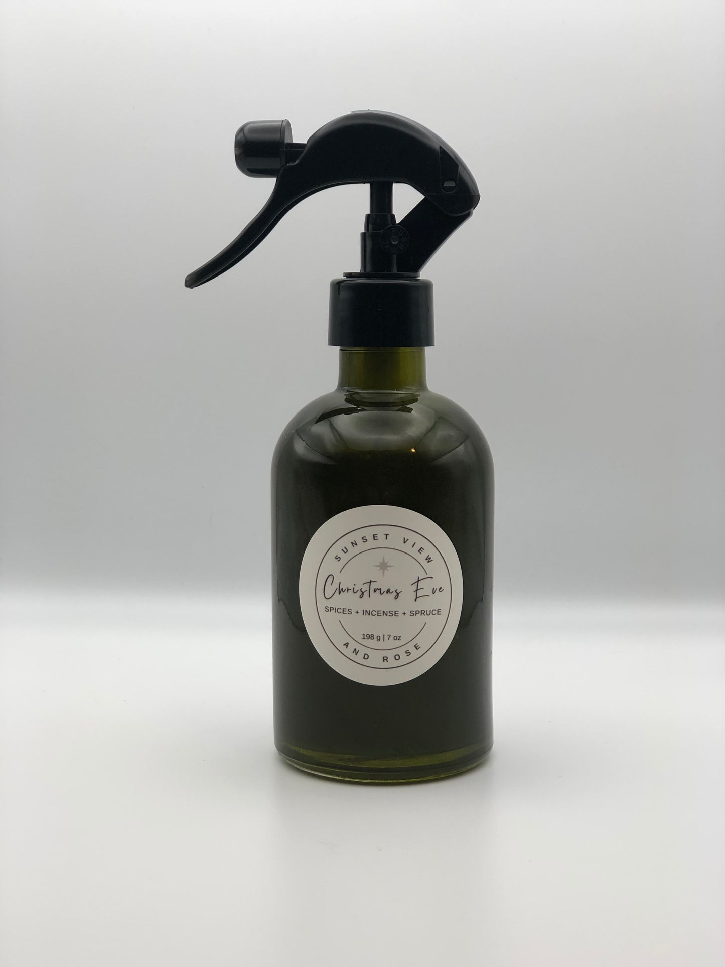 Sunset View and Rose makes Room & Linen Sprays in our studio using only distilled water, premium fragrance oils, Polysorbate 20 (an ingredient used to bind fragrance oils to water), and a cosmetic-grade preservative appropriate for water-based solutions. Available in all our delightful fragrances.