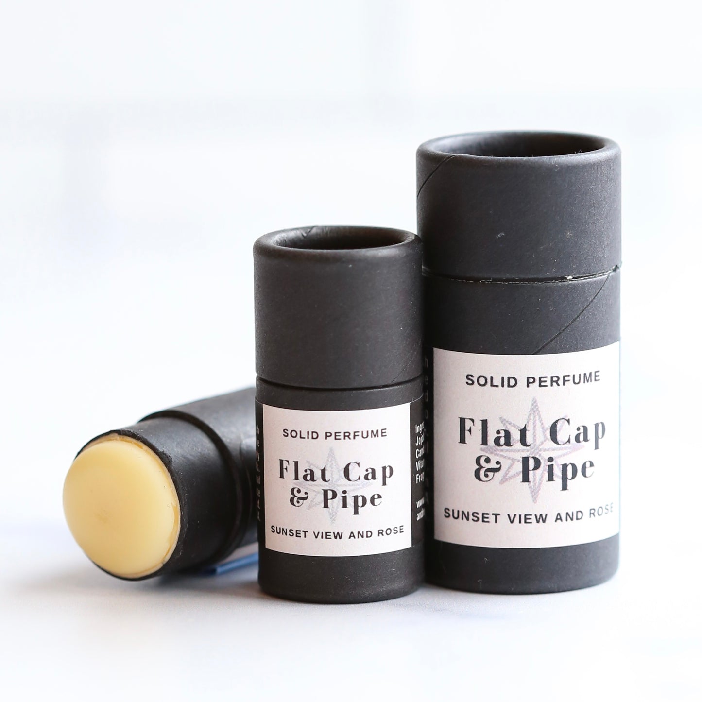 Tobacco, Sandalwood and Vanilla Solid Perfume | Flat Cap and Pipe | Cologne Parfum